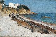John Singer Sargent Beach Scene painting